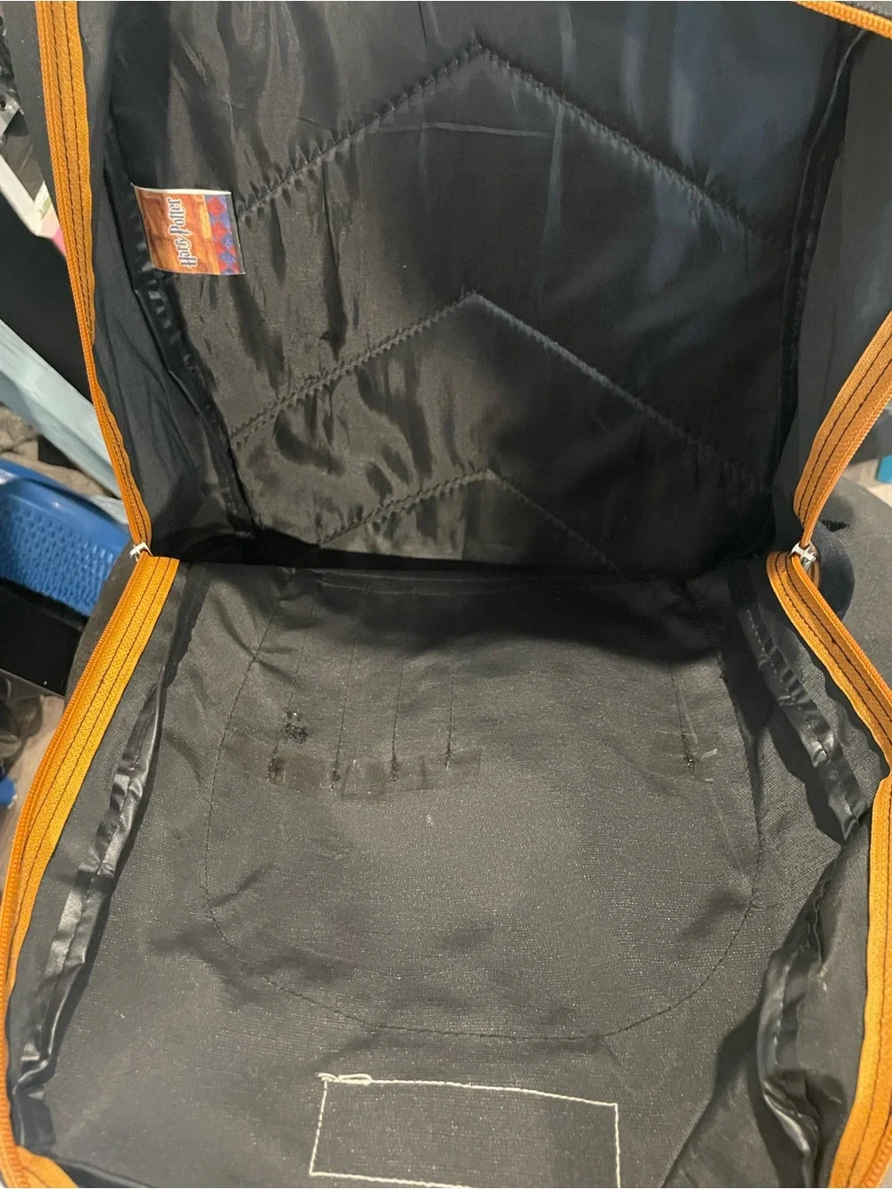 Black Harry Potter Gryffindor Backpack with Suede